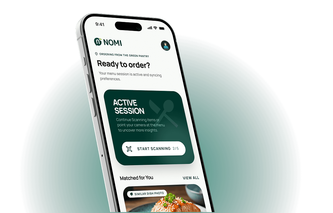 Nombit app phone preview for the pricing call to action